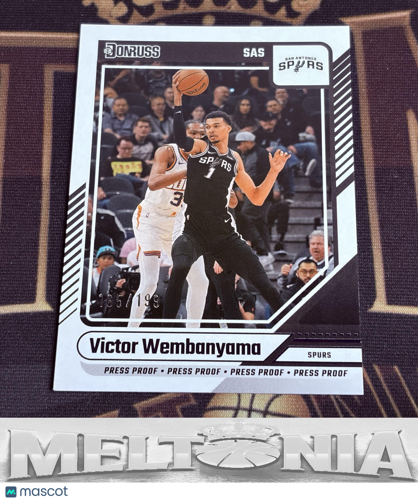 Victor Wembanyama 2024-25 Donruss #6 Press Proof Purple 165/199