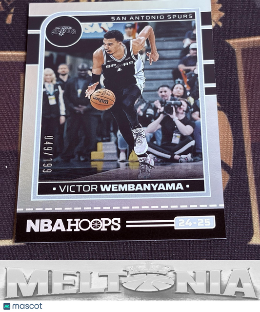 Victor Wembanyama 2024-25 Hoops #165 Silver 049/199