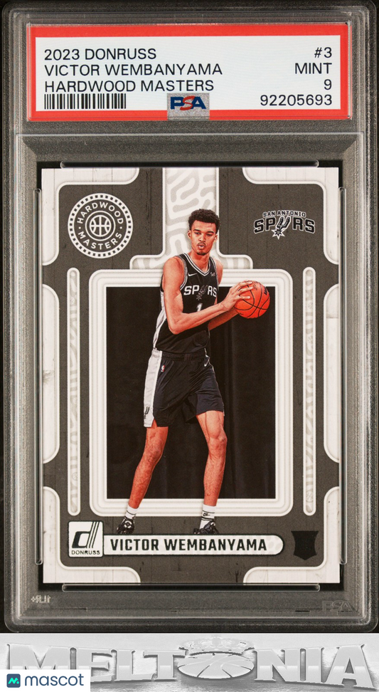 Victor Wembanyama 2023-24 Donruss #3 Hardwood Masters PSA 9 RC