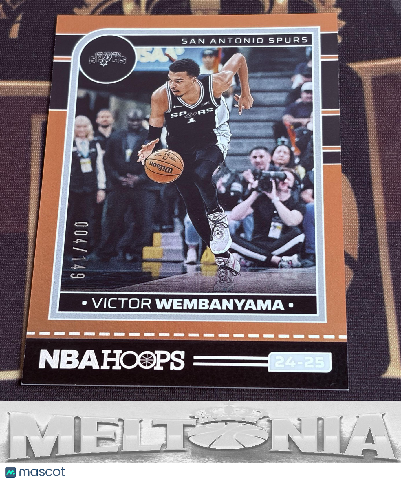 Victor Wembanyama 2024-25 Hoops #165 Orange 004/149
