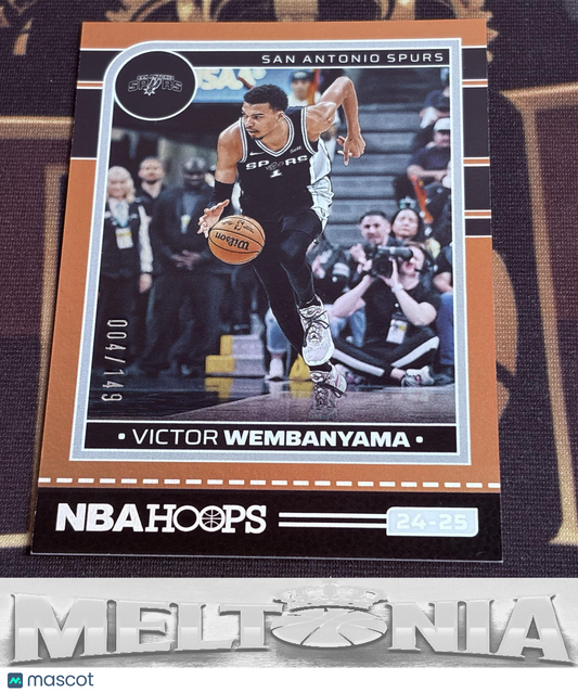 Victor Wembanyama 2024-25 Hoops #165 Orange 004/149