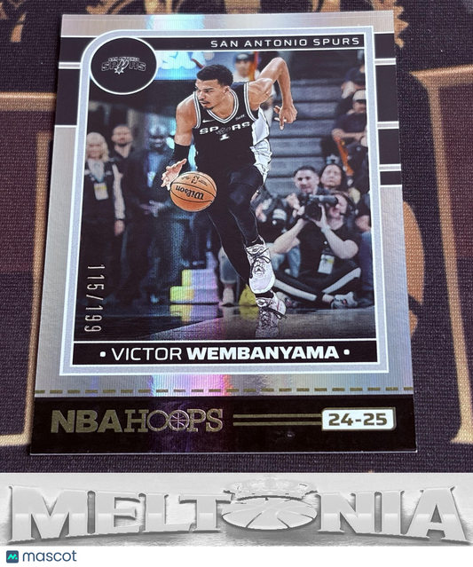 Victor Wembanyama 2024-25 Hoops #165 Premium Box Set 115/199
