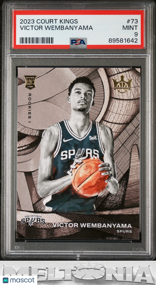 Victor Wembanyama 2023-24 Panini Court Kings #73 PSA 9 RC