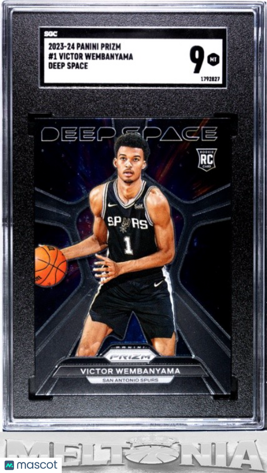 Victor Wembanyama 2023-24 Panini Prizm #1 Deep Space SGC 9 RC