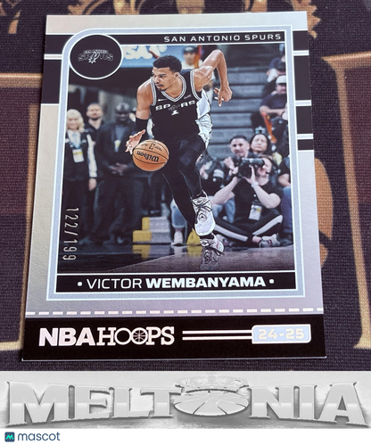 Victor Wembanyama 2024-25 Hoops Silver 122/199 card