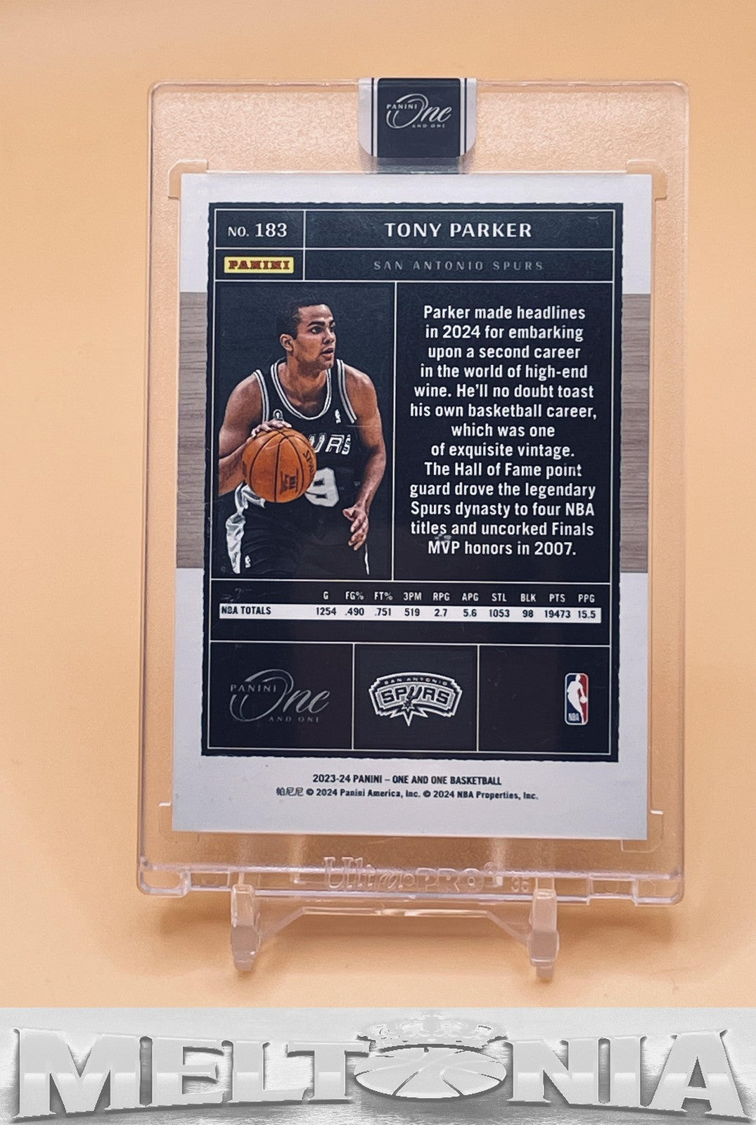 Tony Parker 2023-24 Panini One and One #183 FOTL White 5/7