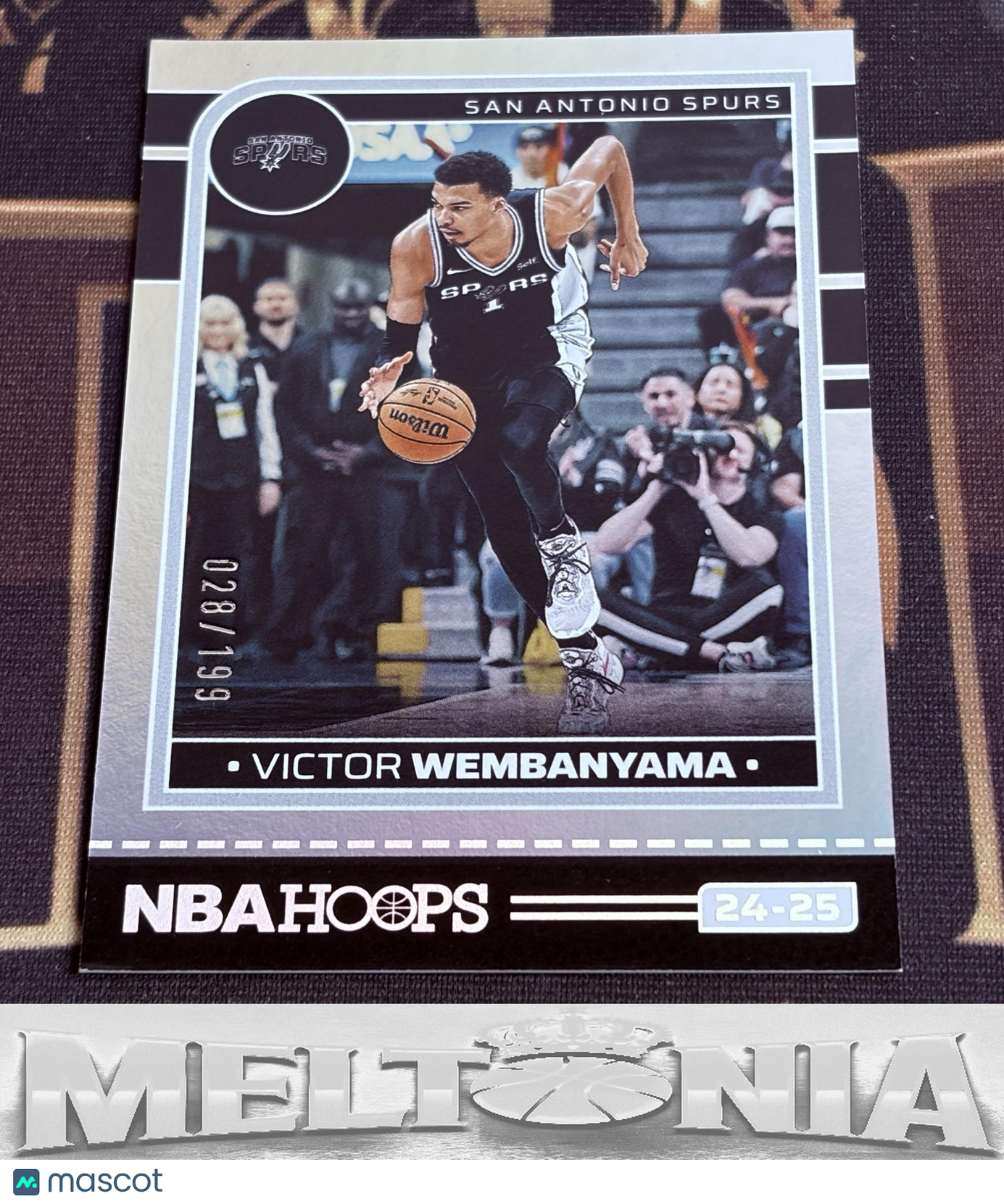 Victor Wembanyama 2024-25 Hoops #165 Silver 028/199