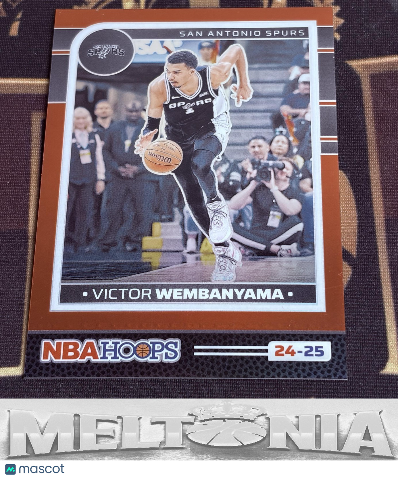 Victor Wembanyama 2024-25 Hoops #165 Premium Prizms Red 51/99