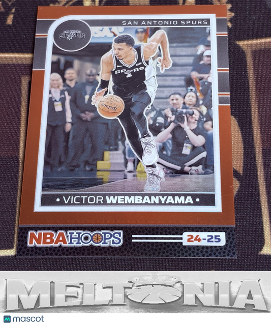 Victor Wembanyama 2024-25 Hoops #165 Premium Prizms Red 51/99