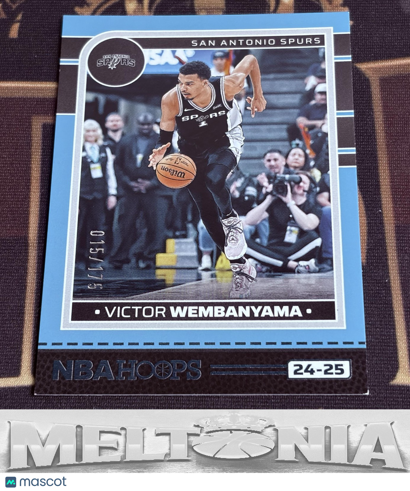 Victor Wembanyama 2024-25 Hoops #165 Teal 015/175