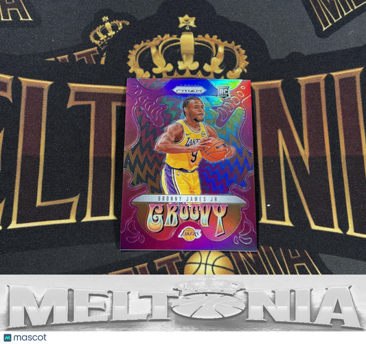 Bronny James Jr. 2024-25 Panini Prizm #29 Groovy RC