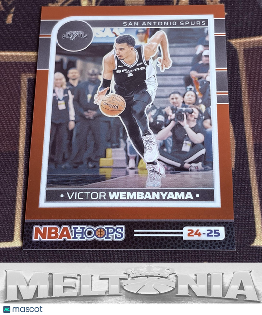 Victor Wembanyama 2024-25 Hoops #165 Premium Prizms Red 96/99