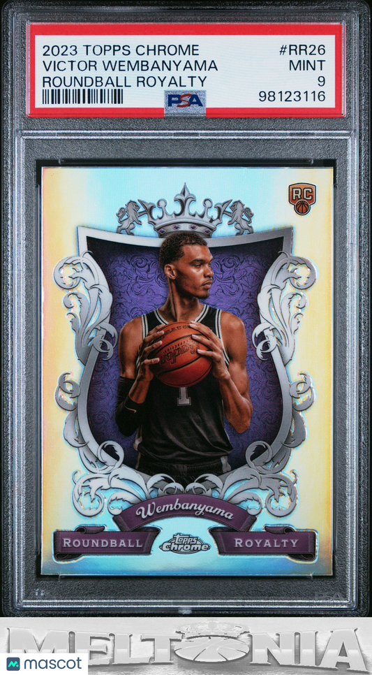 Victor Wembanyama 2023-24 Topps Chrome #RR-26 Roundball Royalty PSA 9 RC