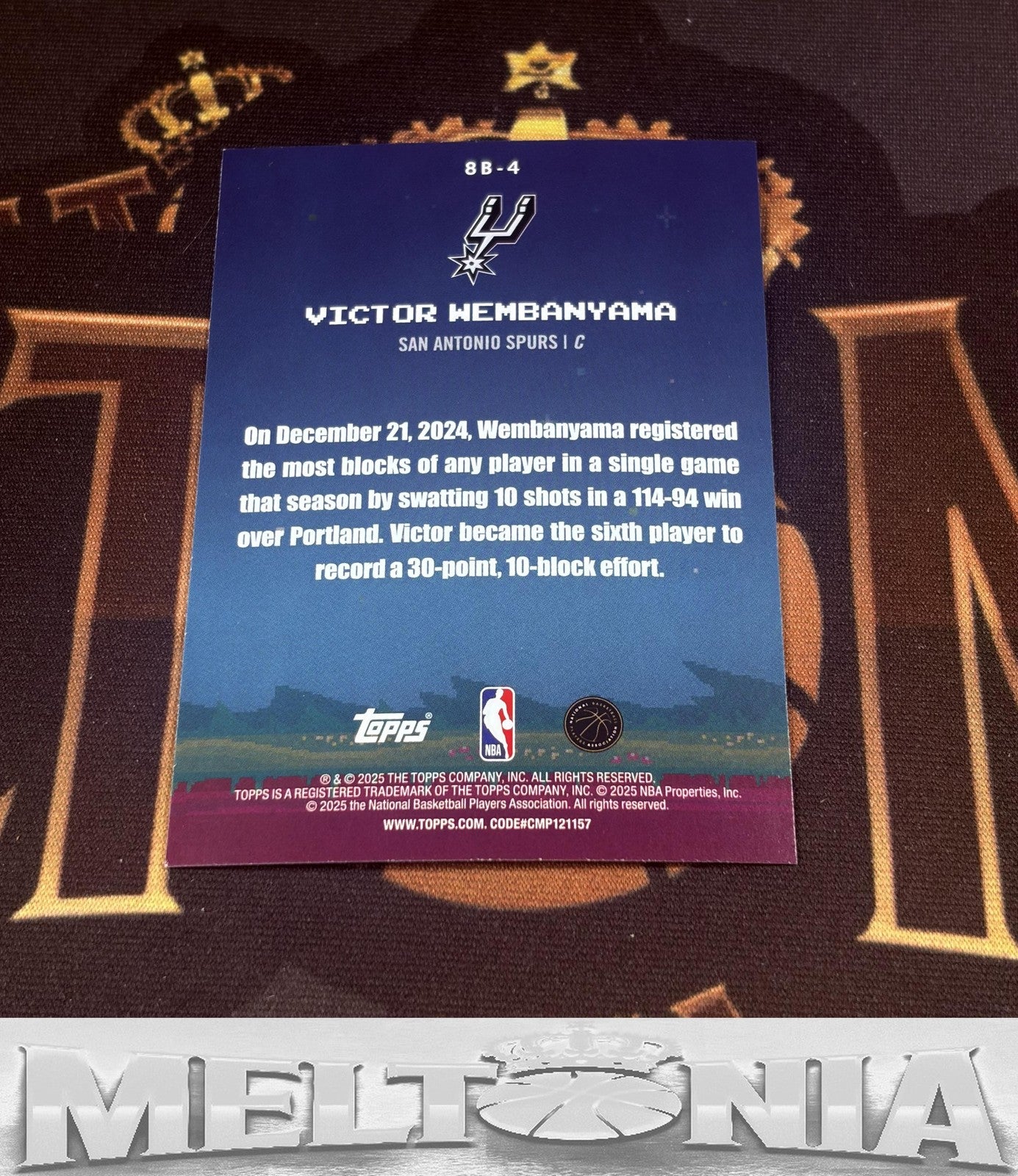 2025-26 Topps Victor Wembanyama #8B-4