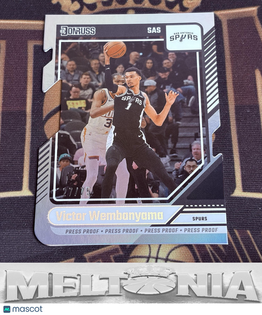 Victor Wembanyama 2024-25 Donruss #6 Press Proof Silver Die Cuts 27/75