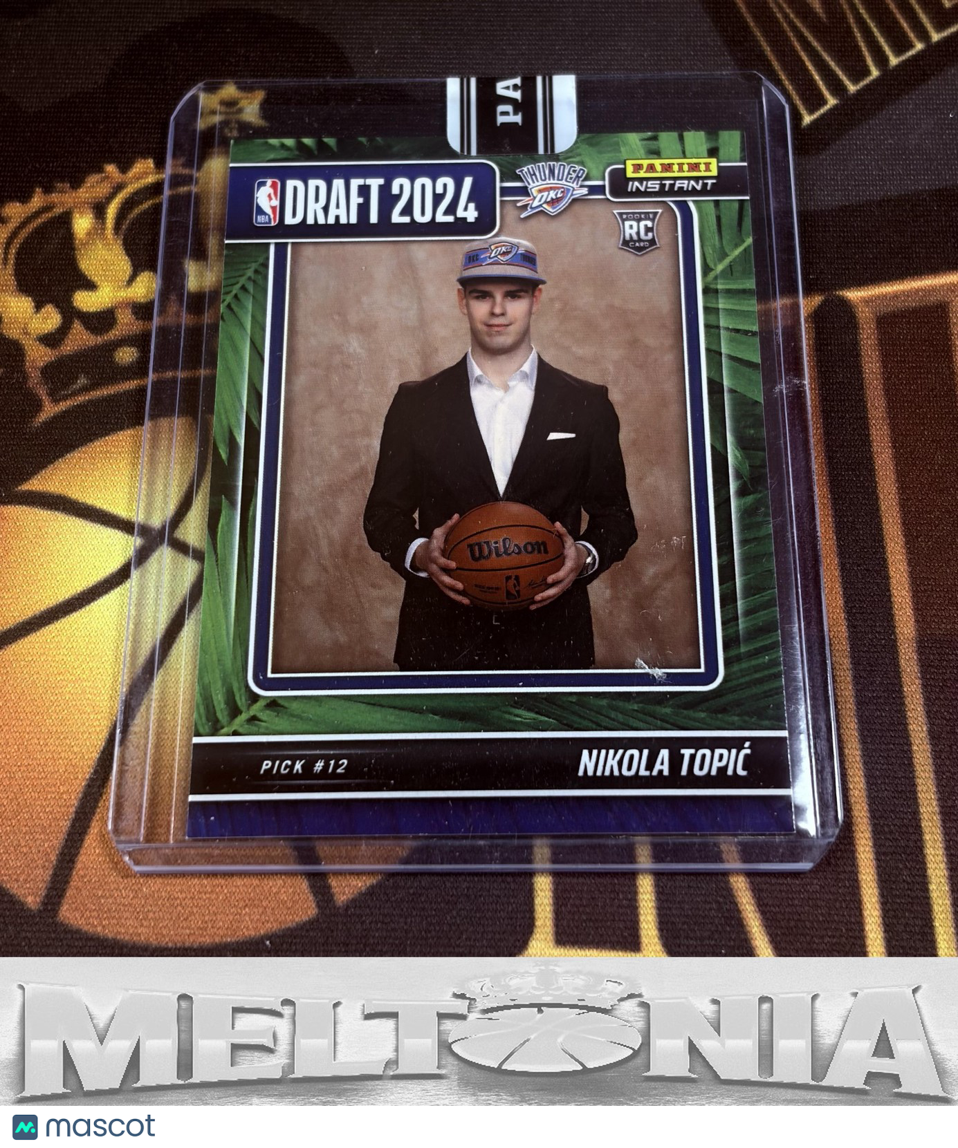 Nikola Topic 2024-25 Panini Instant NBA Draft Night #DN-8 Jungle/Green 3/25 RC