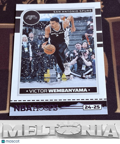 Victor Wembanyama 2024-25 Hoops Winter Purple card