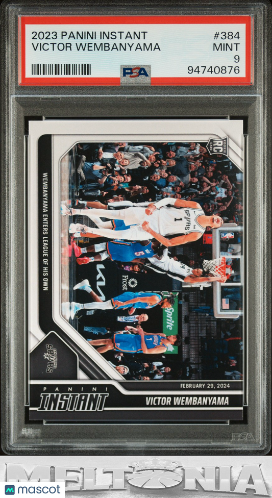 Victor Wembanyama 2023-24 Panini Instant NBA #384 PSA 9 RC /2785