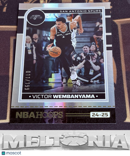 Victor Wembanyama 2024-25 Hoops Premium Box Set 011/199 card