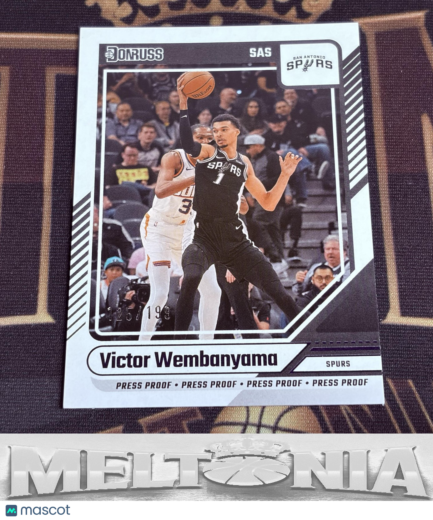 Victor Wembanyama 2024-25 Donruss #6 Press Proof Purple 125/199