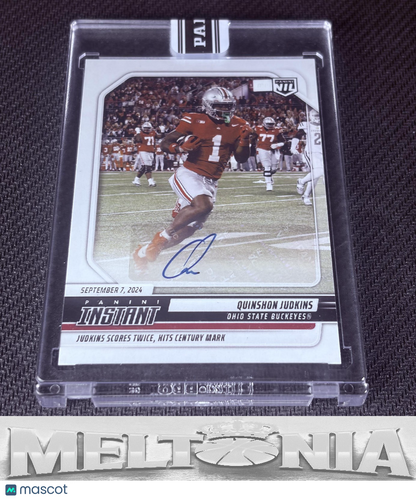 Quinshon Judkins 2024 Panini Instant NIL Autographs Base 61/99 card