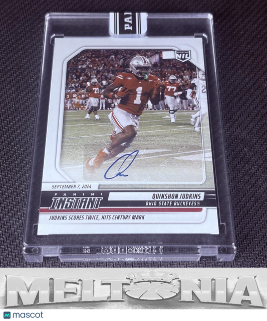 Quinshon Judkins 2024 Panini Instant NIL #QJA Autographs Base 61/99 (AU,SN,SSP)