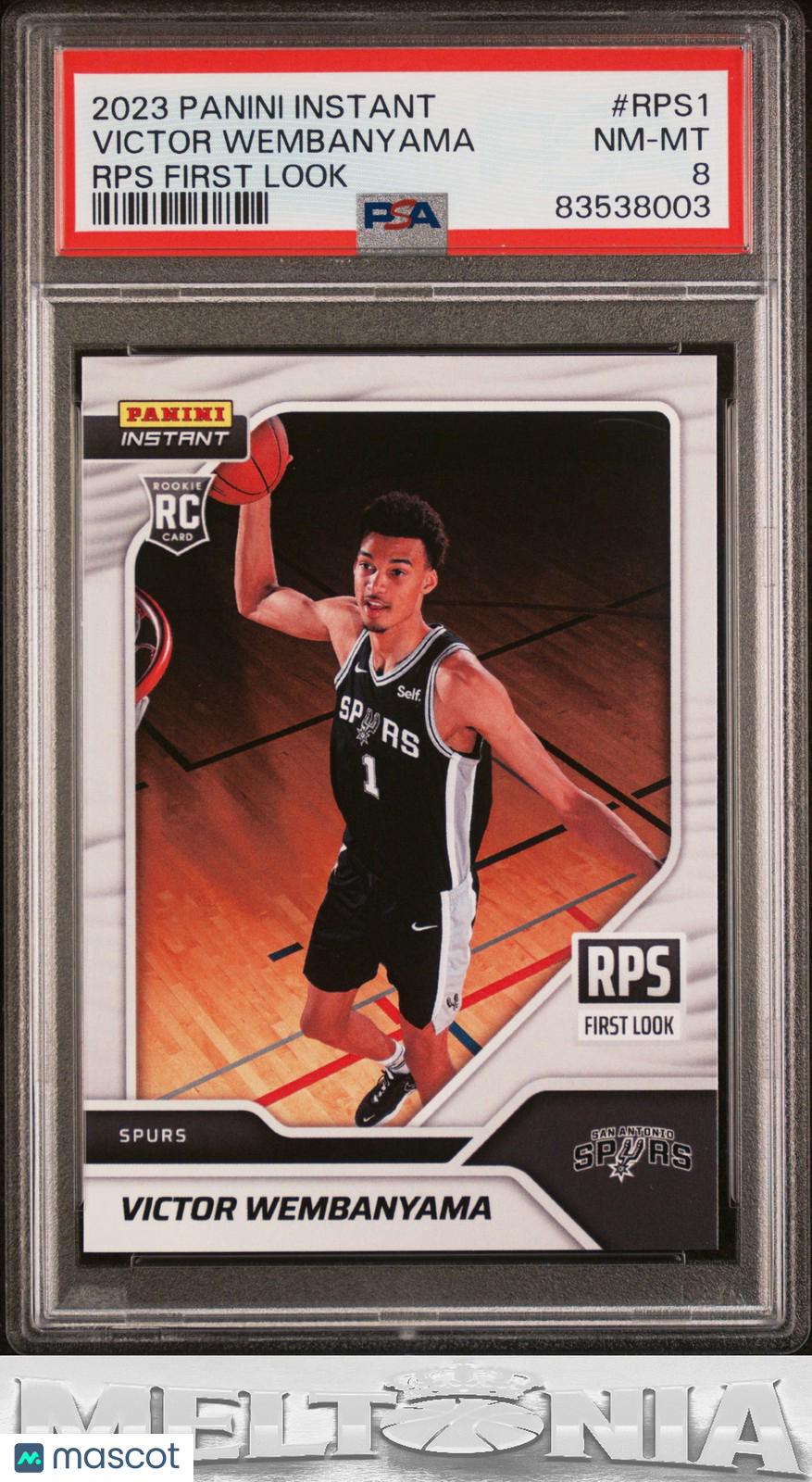 Victor Wembanyama 2023-24 Panini Instant NBA RPS First Look #RPS-1 PSA 8 RC