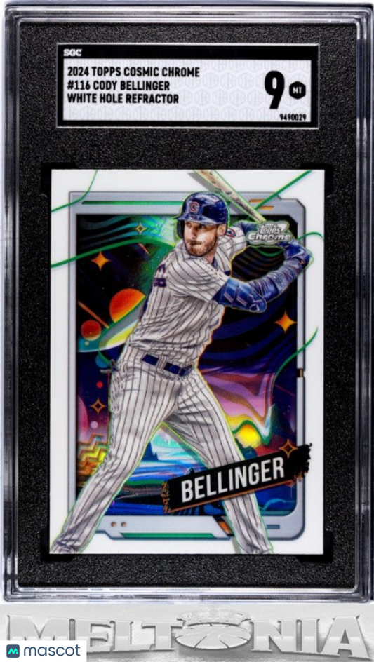 Cody Bellinger 2024 Topps Chrome Cosmic #116 White Hole Refractors SGC 9