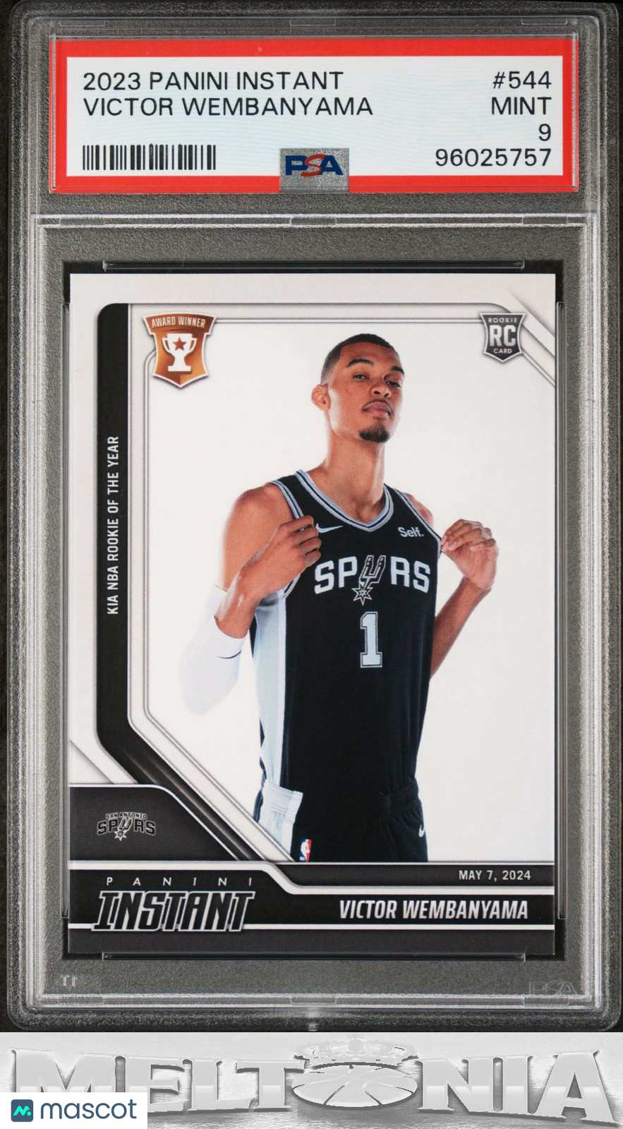 Victor Wembanyama 2023-24 Panini Instant NBA #544 PSA 9 RC