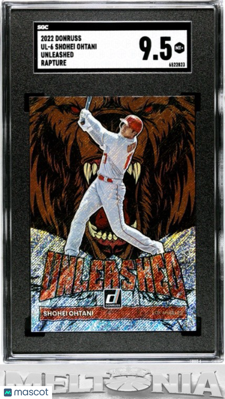 Shohei Ohtani 2022 Donruss #UL-6 Unleashed Rapture SGC 9.5