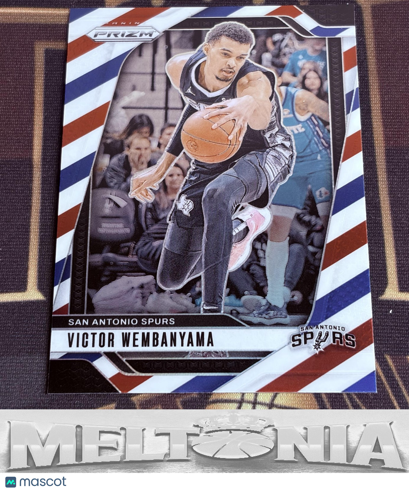 Victor Wembanyama 2024-25 Panini Prizm #172 Prizms Red White and Blue