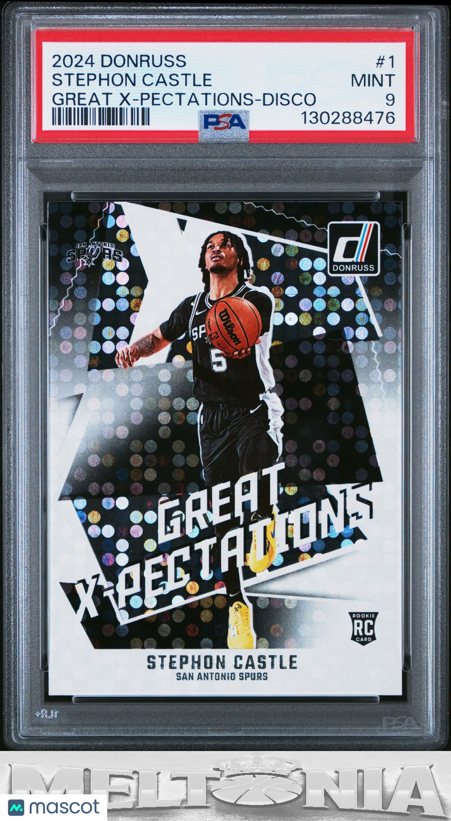 Stephon Castle 2024-25 Donruss #1 Great X-Pectations Disco PSA 9 RC