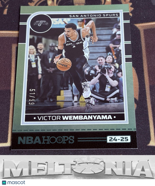 Victor Wembanyama 2024-25 Hoops #165 Green 51/99