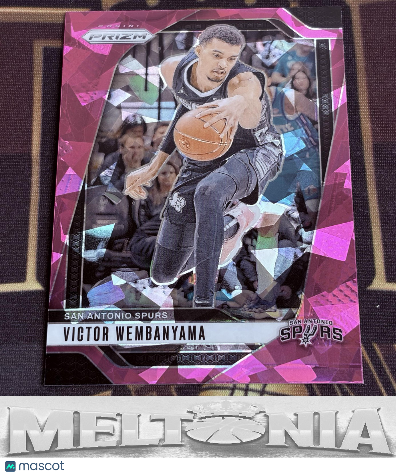 Victor Wembanyama 2024-25 Panini Prizm #172 Prizms Pink Ice