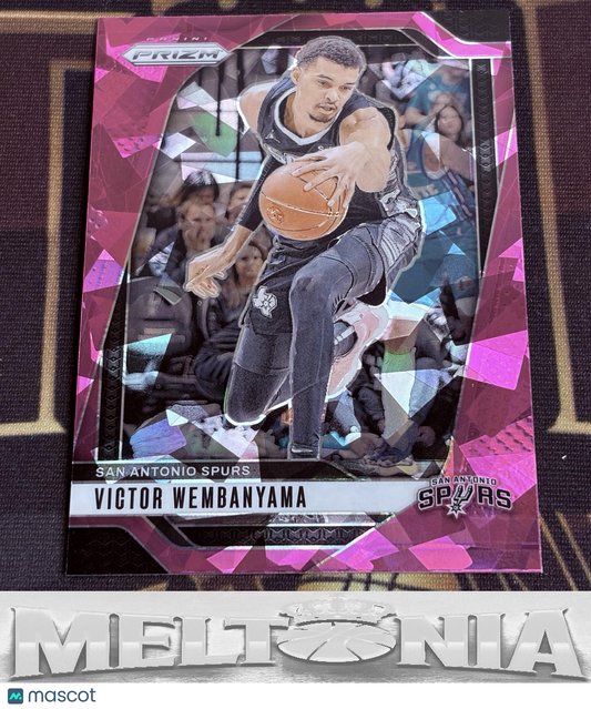Victor Wembanyama 2024-25 Panini Prizm #172 Prizms Pink Ice
