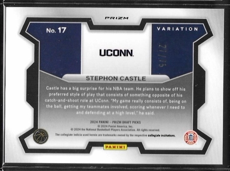 2024-25 Panini Prizm Stephon Castle #17 Rookie