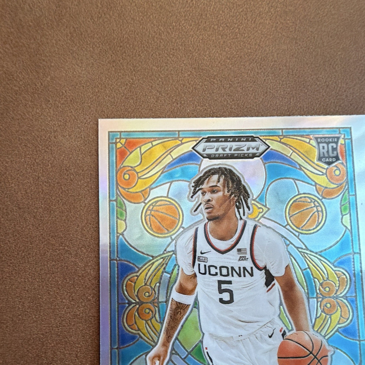 2024-25 Prizm Draft Picks Stephon Castle #11 Stained Glass back