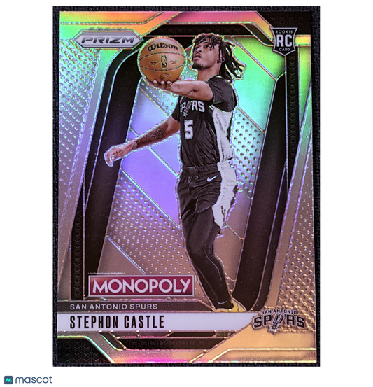 Stephon Castle 2025 Panini Prizm Monopoly rookie card