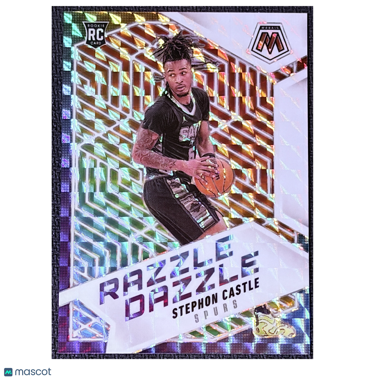 2025 Panini Mosaic Mosaic Razzle Dazzle Stephon Castle #13 RC