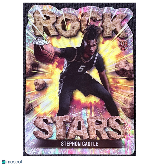 Stephon Castle 2025 Topps Chrome Rock Stars rookie card