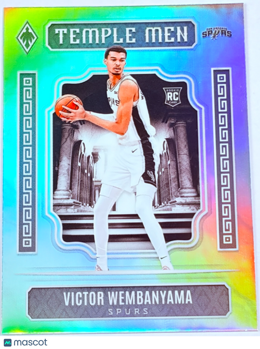 2024 Panini Phoenix Temple Men Victor Wembanyama #18 Silver Holo Parallel Rookie