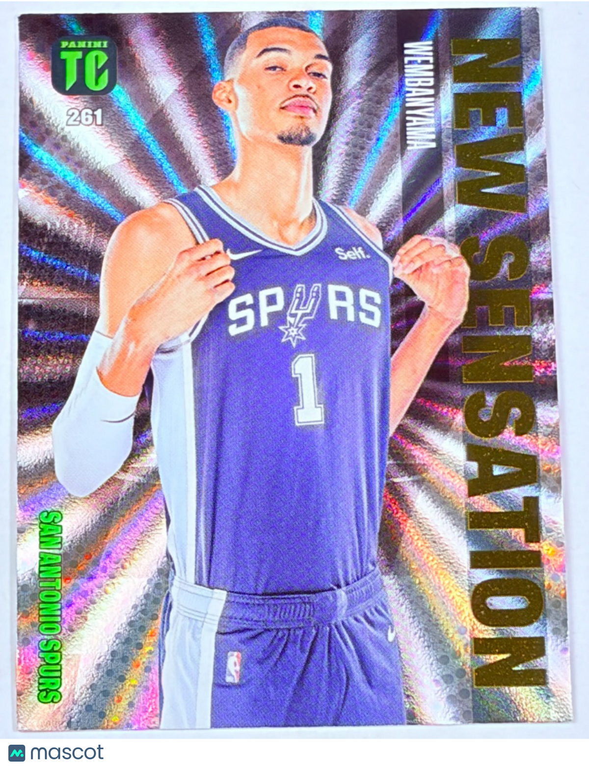 2022 Panini Top Class New Sensation Victor Wembanyama #261 Spurs RC Rookie