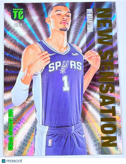 2022 Panini Top Class New Sensation Victor Wembanyama #261 Spurs RC Rookie