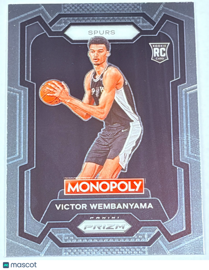 2024 Panini Prizm Monopoly Victor Wembanyama #81 Spurs Rookie RC