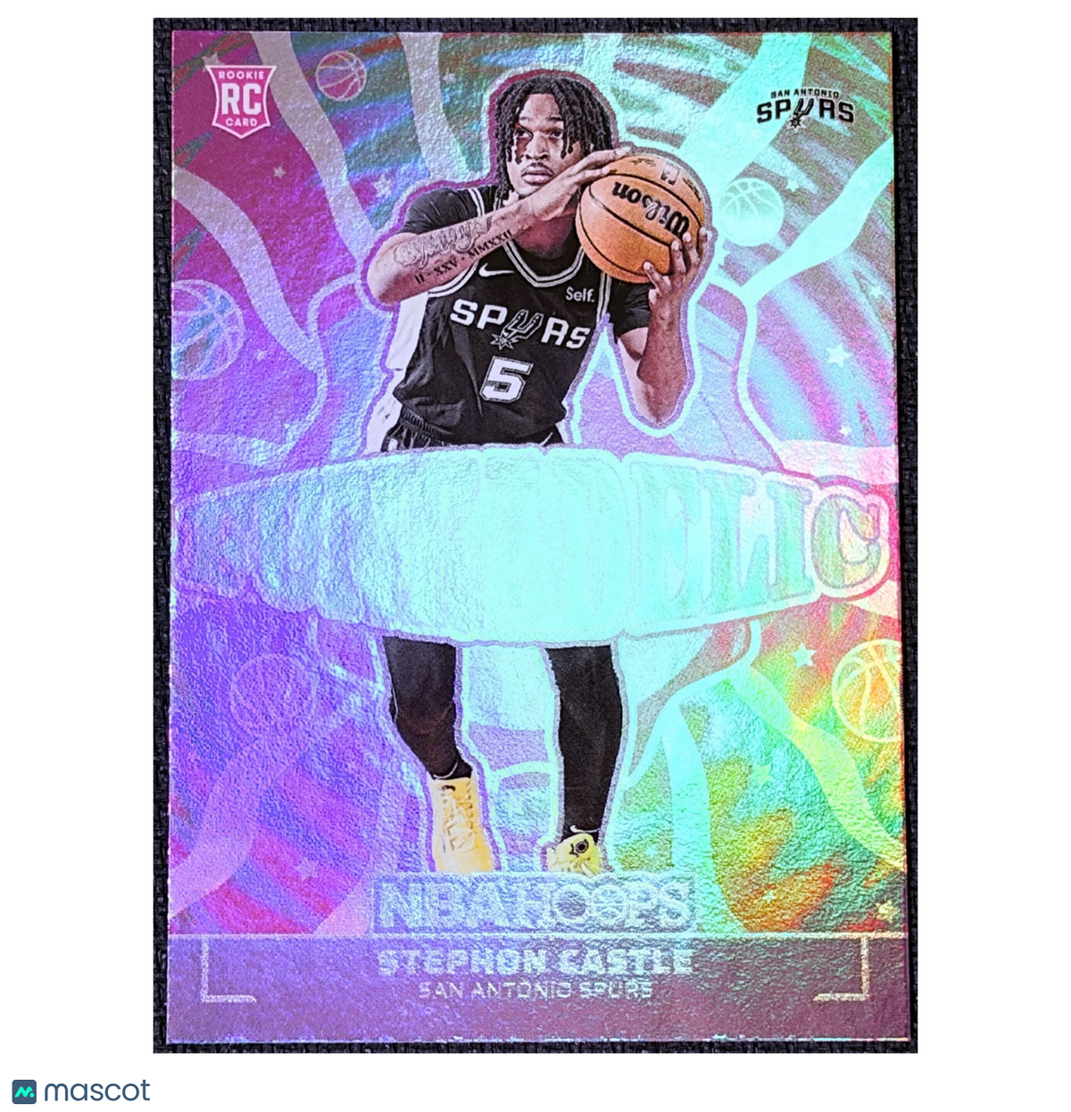 2024 Panini NBA Hoops Psychedelic Stephon Castle #4 RC