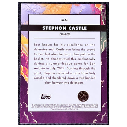 2025 Topps Inception Launch Stephon Castle #LA-SC