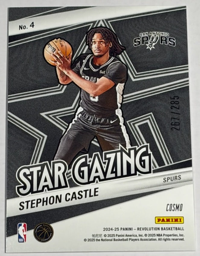 2024 Panini Revolution Star Gazing Stephon Castle #4 Cosmo Insert RC 267/285