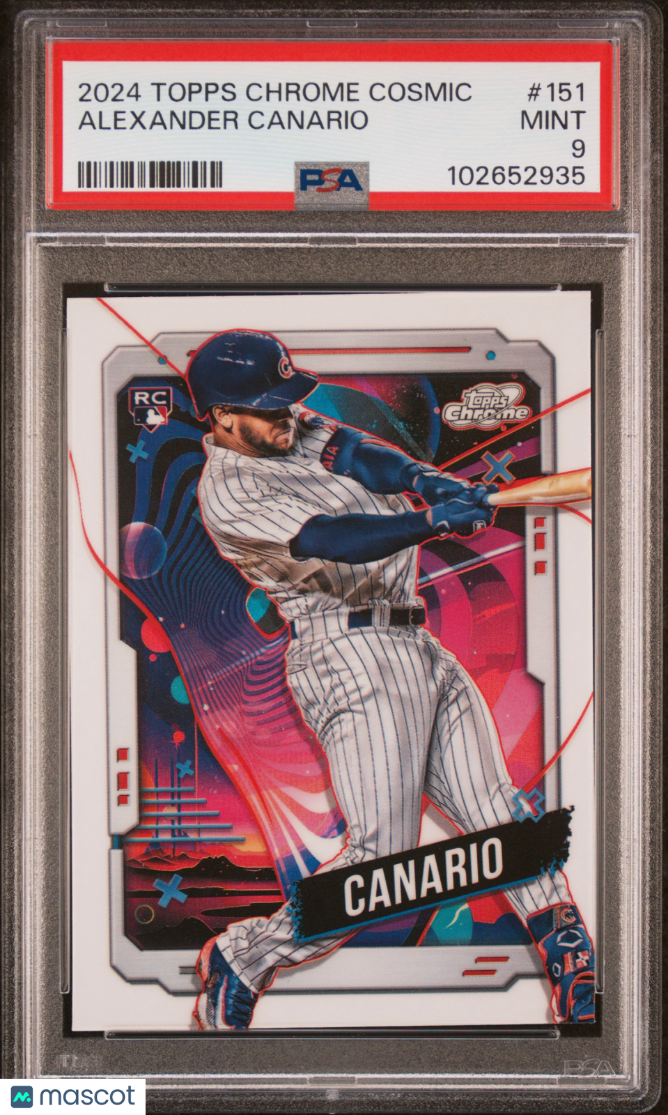 Alexander Canario 2024 Topps Chrome Cosmic #151 White Hole Refractors PSA 9 RC