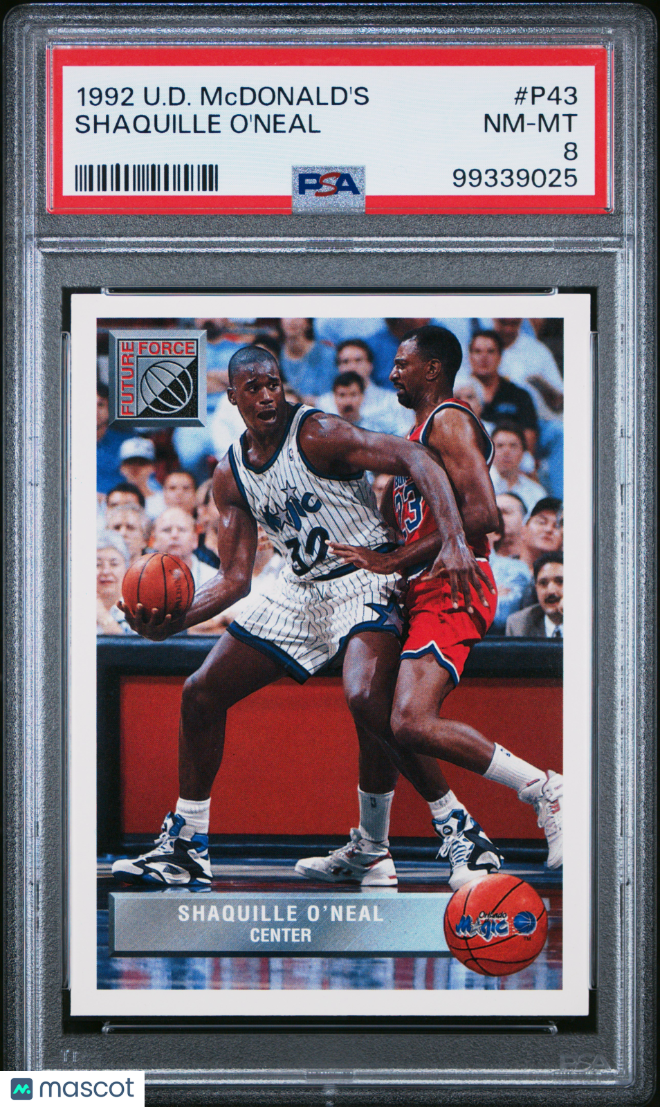 1992 Upper Deck Mcdonald's Shaquille O'Neal #P43 HOF Mint Rookie PSA 8