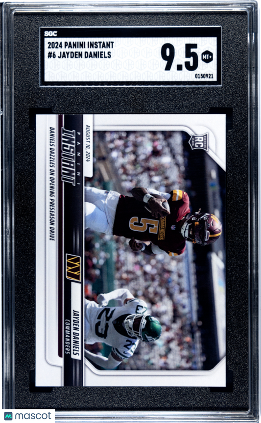 Jayden Daniels 2024 Panini Instant NFL #6 SGC 9.5 RC